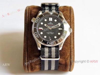 Swiss Omega Seamaster Diver 300m 8800 SS Nylon Band watch - 2019 Baselworld